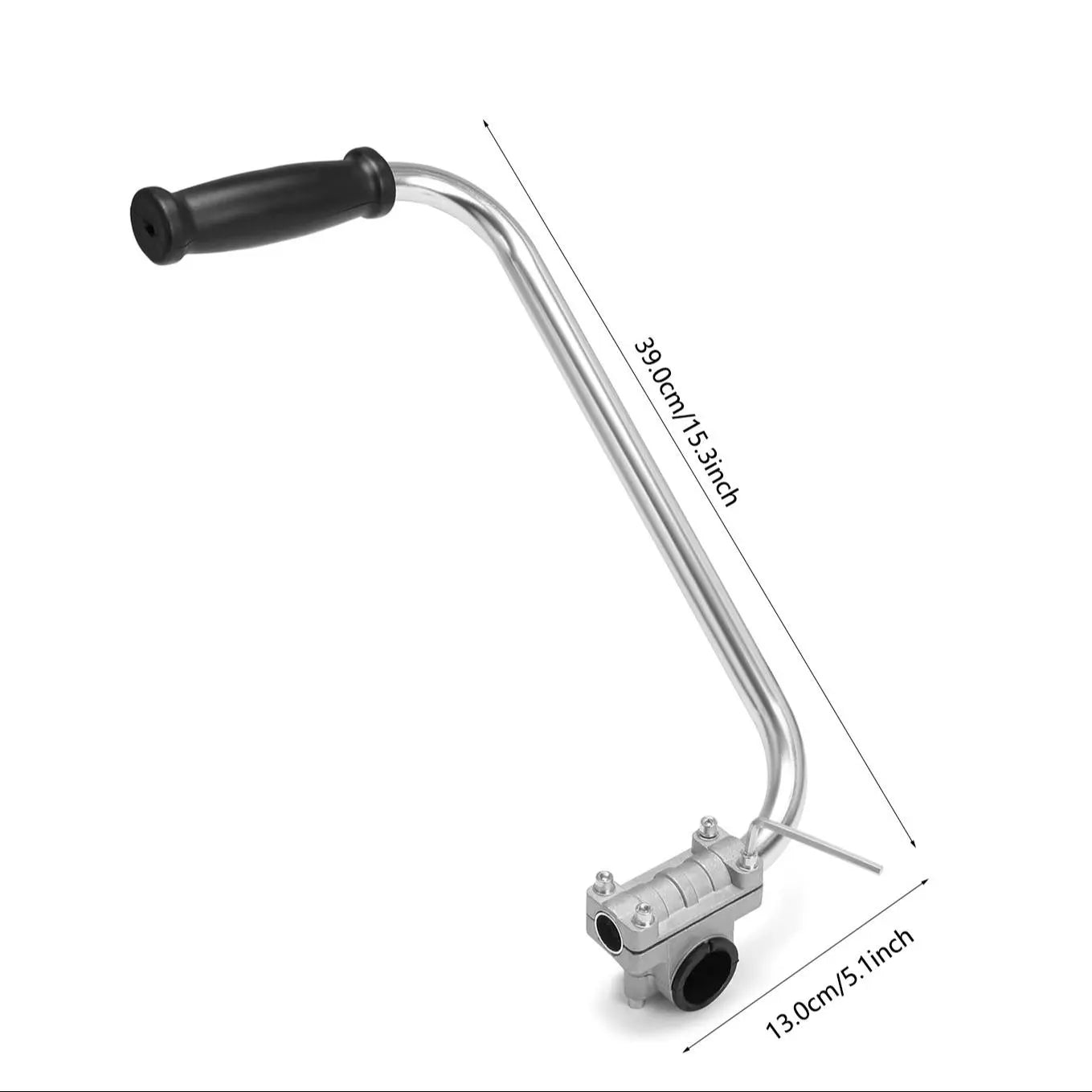 Grass Trimmer Handle, Aluminum Trimmer Handle with Bracket Clip Feature