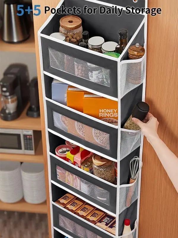 No-Drill Over-Door Storage Organizer