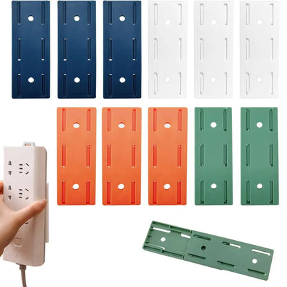 10PCS Self Adhesive Punch-Free Power Strip Holder