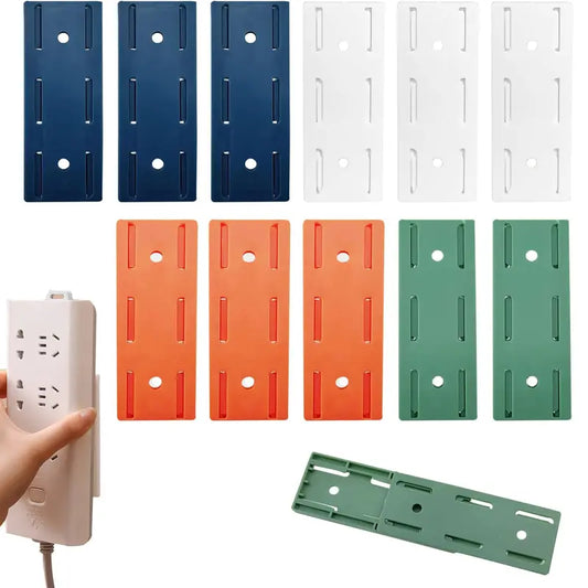 10PCS Self Adhesive Punch-Free Power Strip Holder