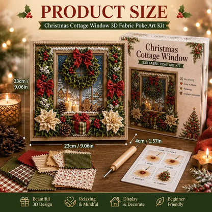 3D Christmas Poke Art Kit – DIY Holiday Wall Hanging Decoration
