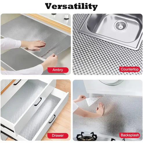Peel and Stick Aluminum Foil Contact Paper