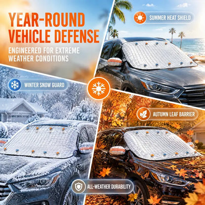Thick Quilted Car Windshield Snow & Frost Cover