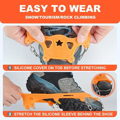 Universal Anti-Slip Ice Cleats for Shoes & Boots