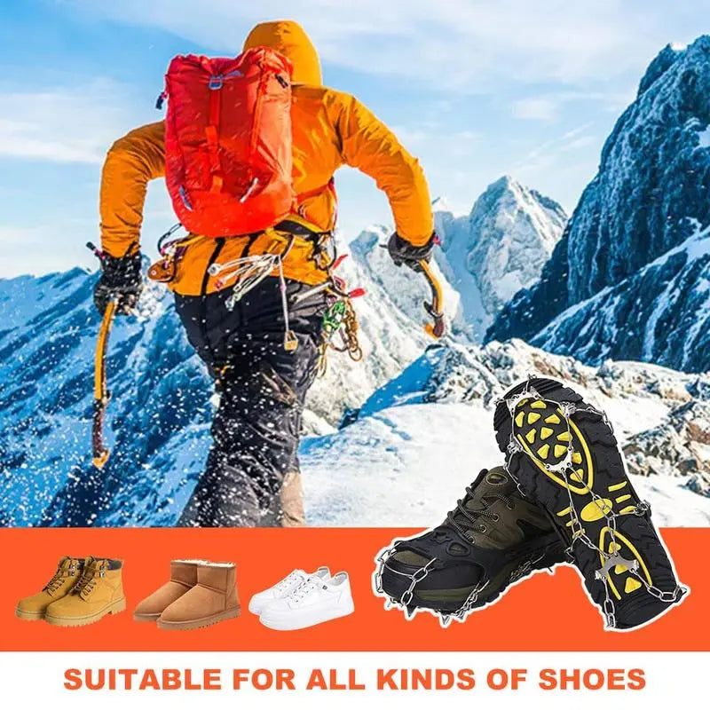 Universal Anti-Slip Ice Cleats for Shoes & Boots