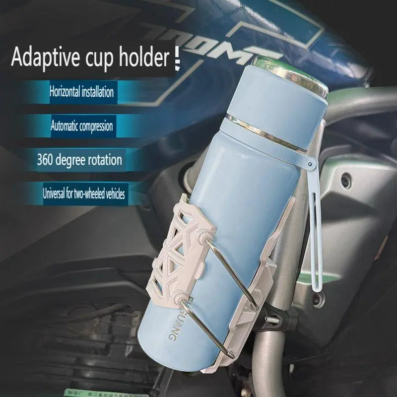 Adjustable Anti-Theft Motorcycle & Bike Cup Holder