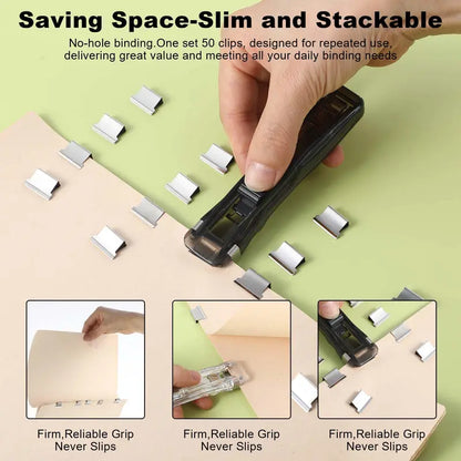 2-Piece Portable Paper Clam Dispenser Set