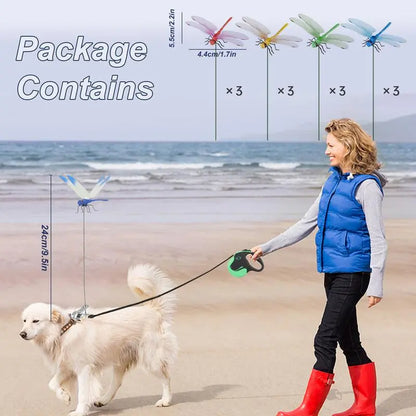 12Pcs Metal Dragonfly Clip Anti Mosquito Fruit Fly Outdoor Garden Decor Clips
