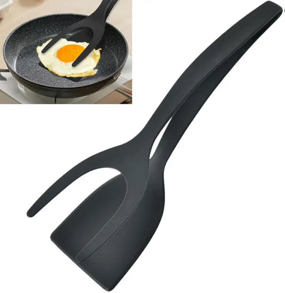 2-in-1 Grip & Flip Spatula Tongs