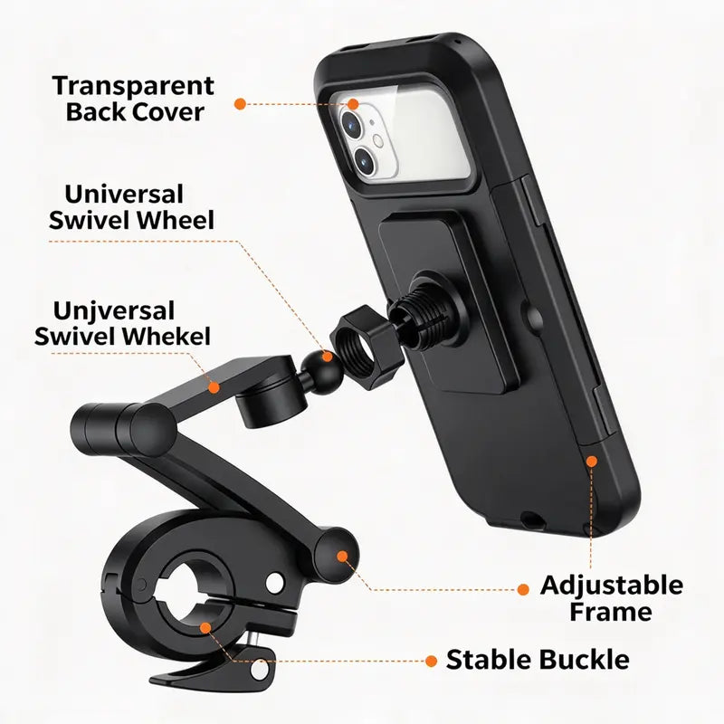 Waterproof Outdoor Sports Bike Phone Mount Case