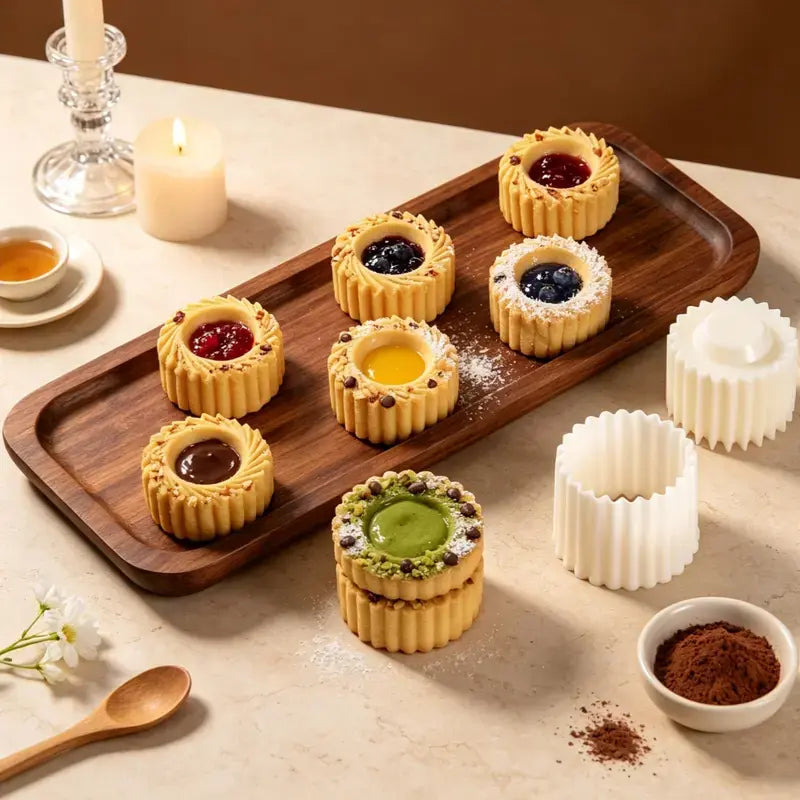 4-in-1 Stackable Mooncake &amp; Pastry Mold Set