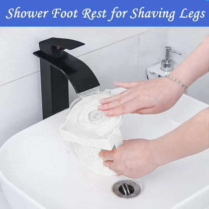 Adjustable Suction-Cup Shower Foot Rest