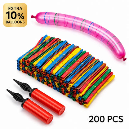 Rocket Balloons Flying Balloon Set with Hand Pump