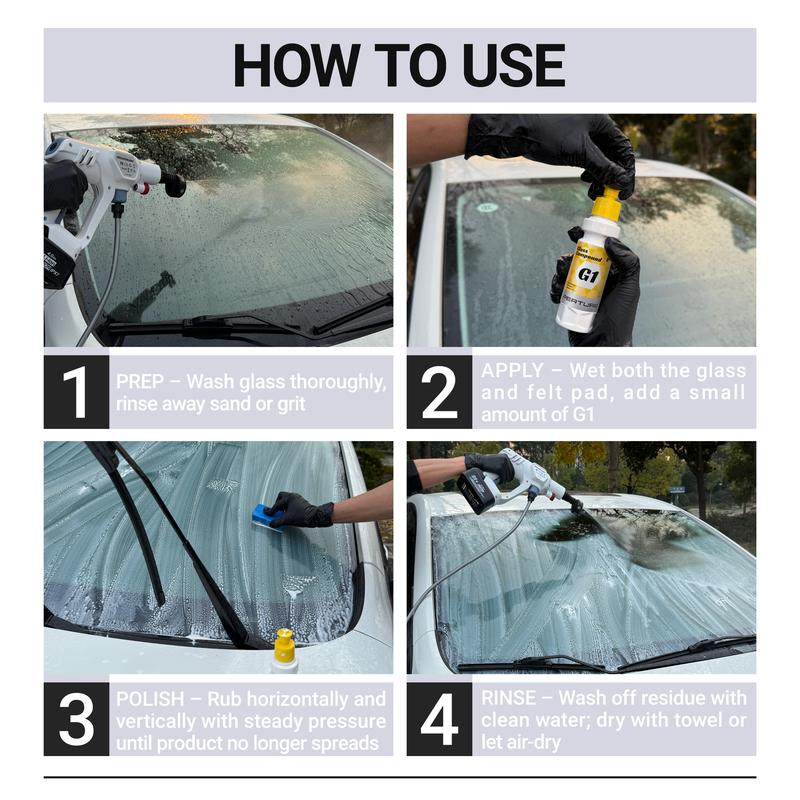 Windshield Glass Polish Kit