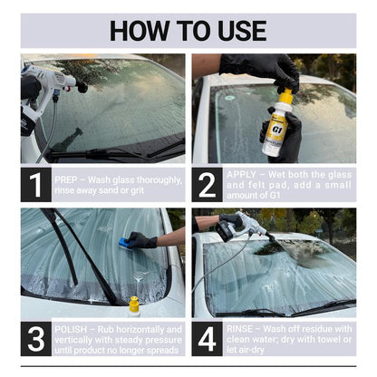 Windshield Glass Polish Kit