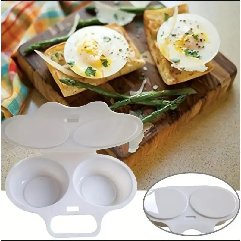 Non-Stick Microwave Fried Egg Cooker Set for Quick Breakfast Prep