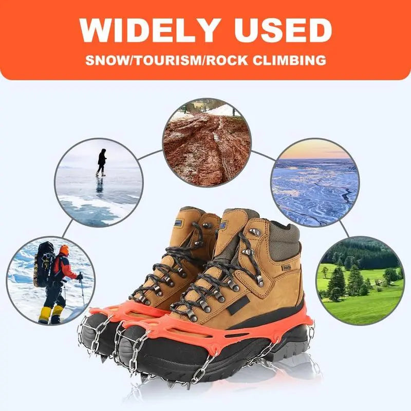 Universal Anti-Slip Ice Cleats for Shoes & Boots