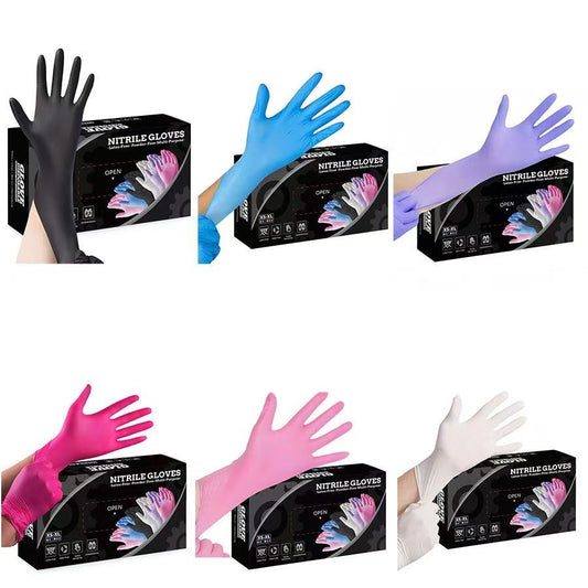 Disposable Powder-Free Nitrile Gloves – 50 or 100 Count