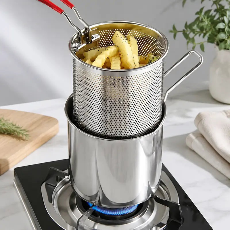 Stainless Steel Deep Fryer Set