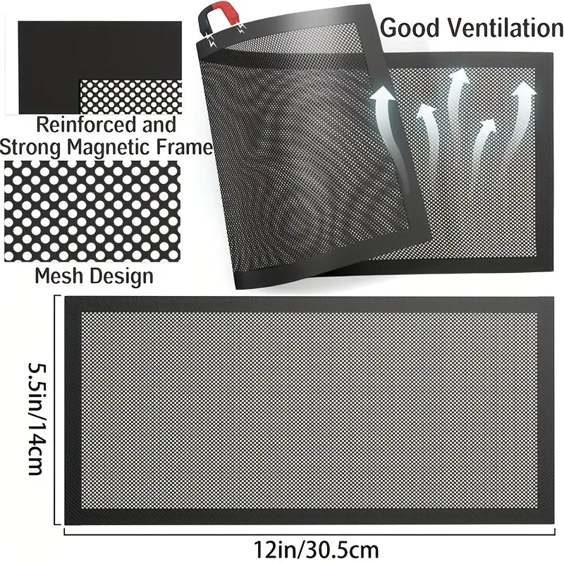 6-Pack Magnetic Vent Covers (5.5" x 12") for Heating & Cooling Floor Grilles
