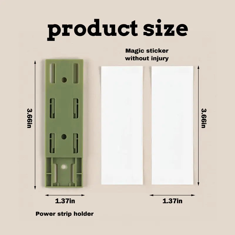 10PCS Self Adhesive Punch-Free Power Strip Holder