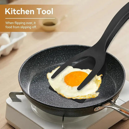 2-in-1 Grip & Flip Spatula Tongs