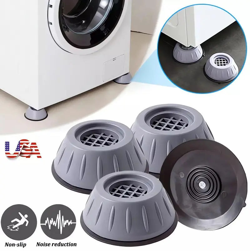 4/8 PCS Shock‑Proof Washing Machine Foot Pads