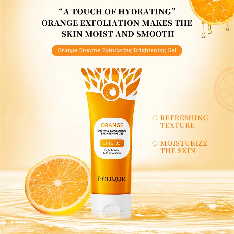 Orange Exfoliating Gel, Moisturizer Face Body Scrub Gel