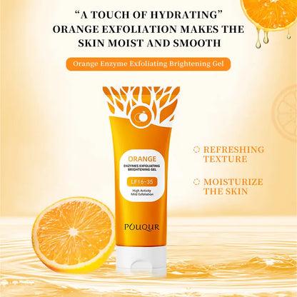 Orange Exfoliating Gel, Moisturizer Face Body Scrub Gel