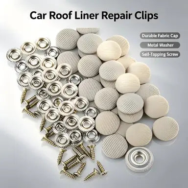 50-Pack Fabric-Covered Car Headliner Repair Buttons