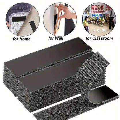 Heavy Duty Double-Sided Hook-and-Loop Tape – Waterproof, Self-Adhesive, for Home & Office