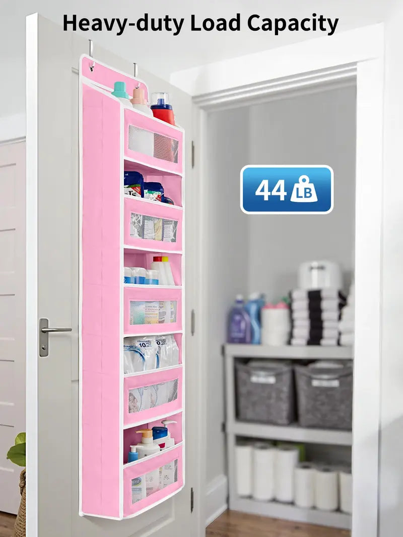 No-Drill Over-Door Storage Organizer