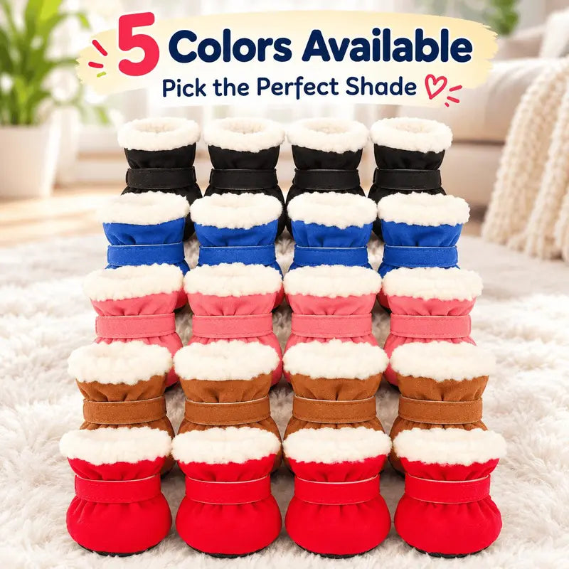 Soft Velvet Puppy Booties