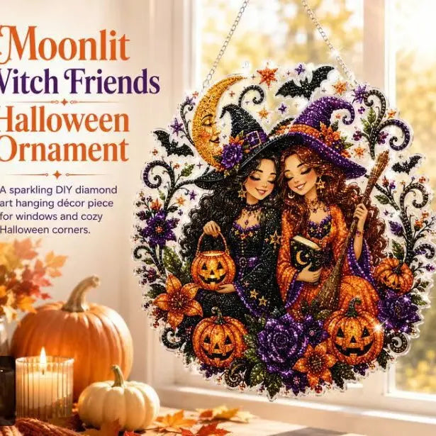 Halloween Christmas DIY Diamond Painting Suncatcher Kit