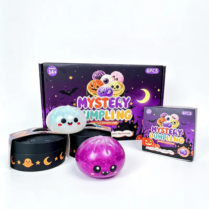 👻 Halloween Ghost Dumpling Glitter Squishy Toy
