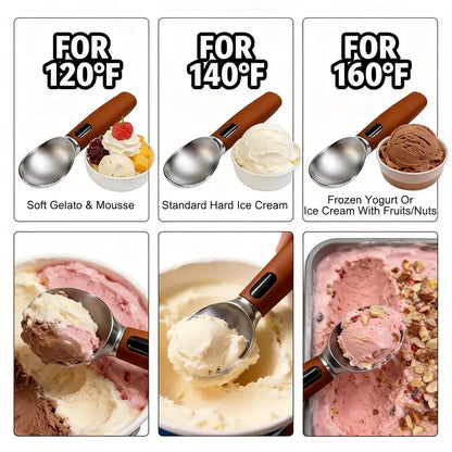 Heated Ice Cream Scoop with LED Display