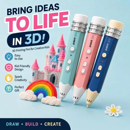 Kids Rechargeable 3D Printing Pen Kit – Build Creativity & Hands-On Skills