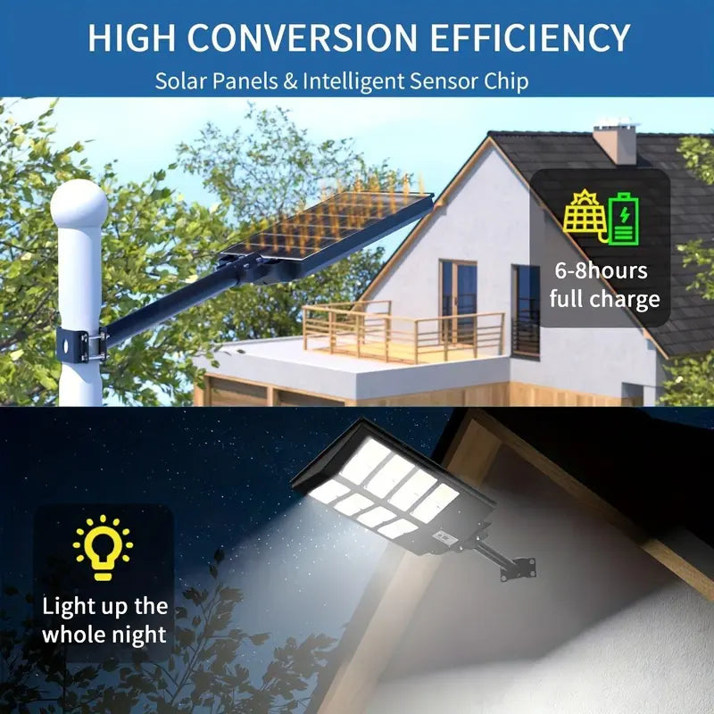 Solar Street Light Outdoor 3 Modes LED Motion Sensor Security Wall Lamp for Garden Yard Porch Decor