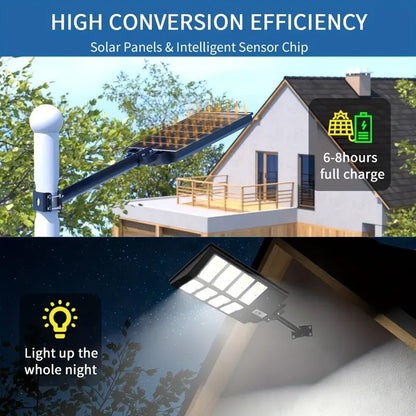 Solar Street Light Outdoor 3 Modes LED Motion Sensor Security Wall Lamp for Garden Yard Porch Decor