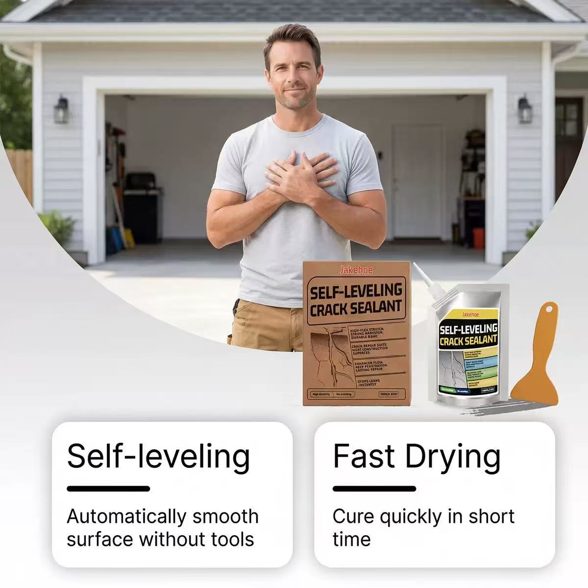 Self-Leveling Concrete Crack Repair Sealant