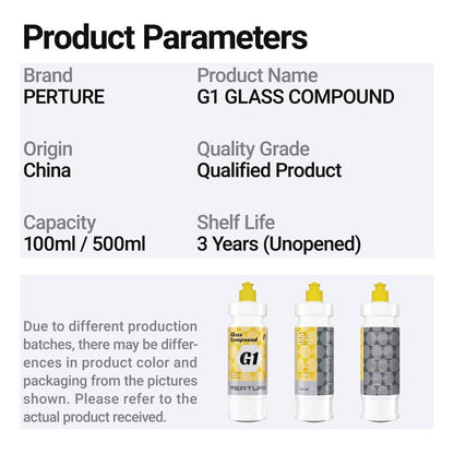 Windshield Glass Polish Kit