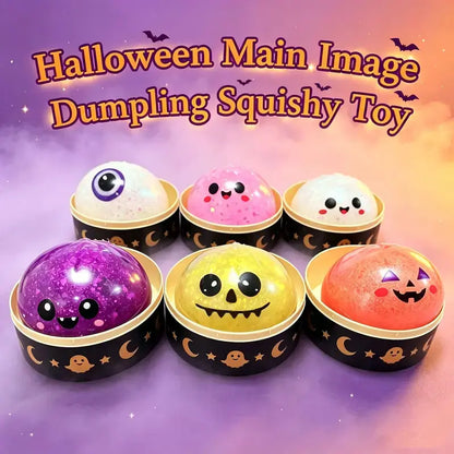 👻 Halloween Ghost Dumpling Glitter Squishy Toy