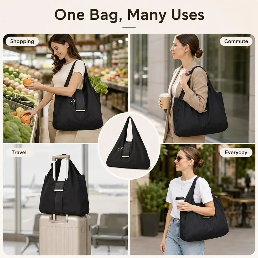 Foldable Keychain Tote Bag – Pocket-Size Reusable Shopping Bag
