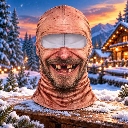 Funny Old Man Face Balaclava Mask