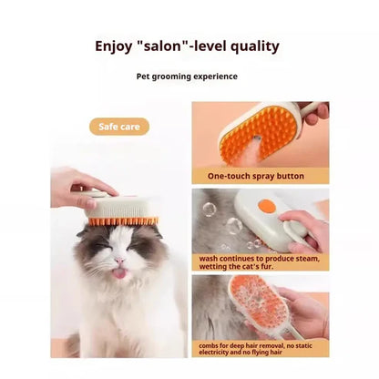 3-in-1 Steam Pet Hair Remover Brush