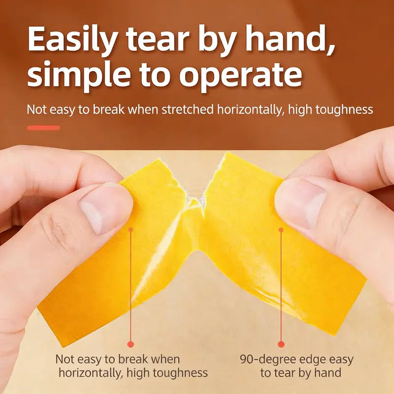 Heavy-Duty Double-Sided Duct Tape, Strong Adhesive, Waterproof