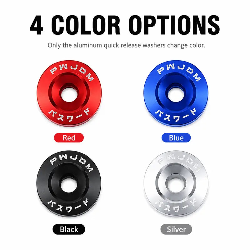 Anodized Aluminum Quick Release Fastener Hardware Kit