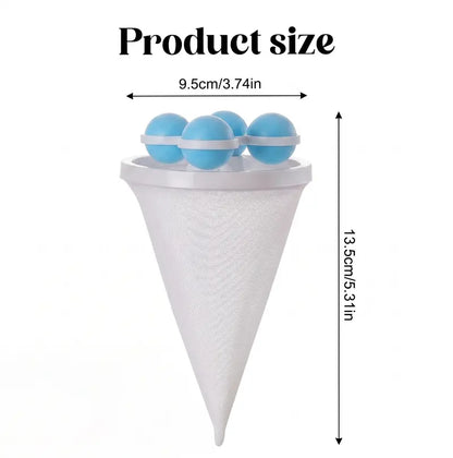 Reusable Floating Lint Trappers: Advanced Hair Filter for Cleaner Laundry & Garment Care