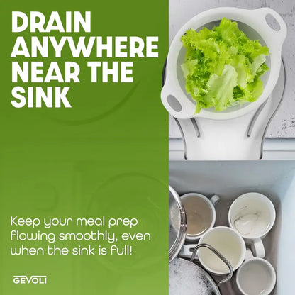 3-Piece Collapsible Colander &amp; Strainer Set