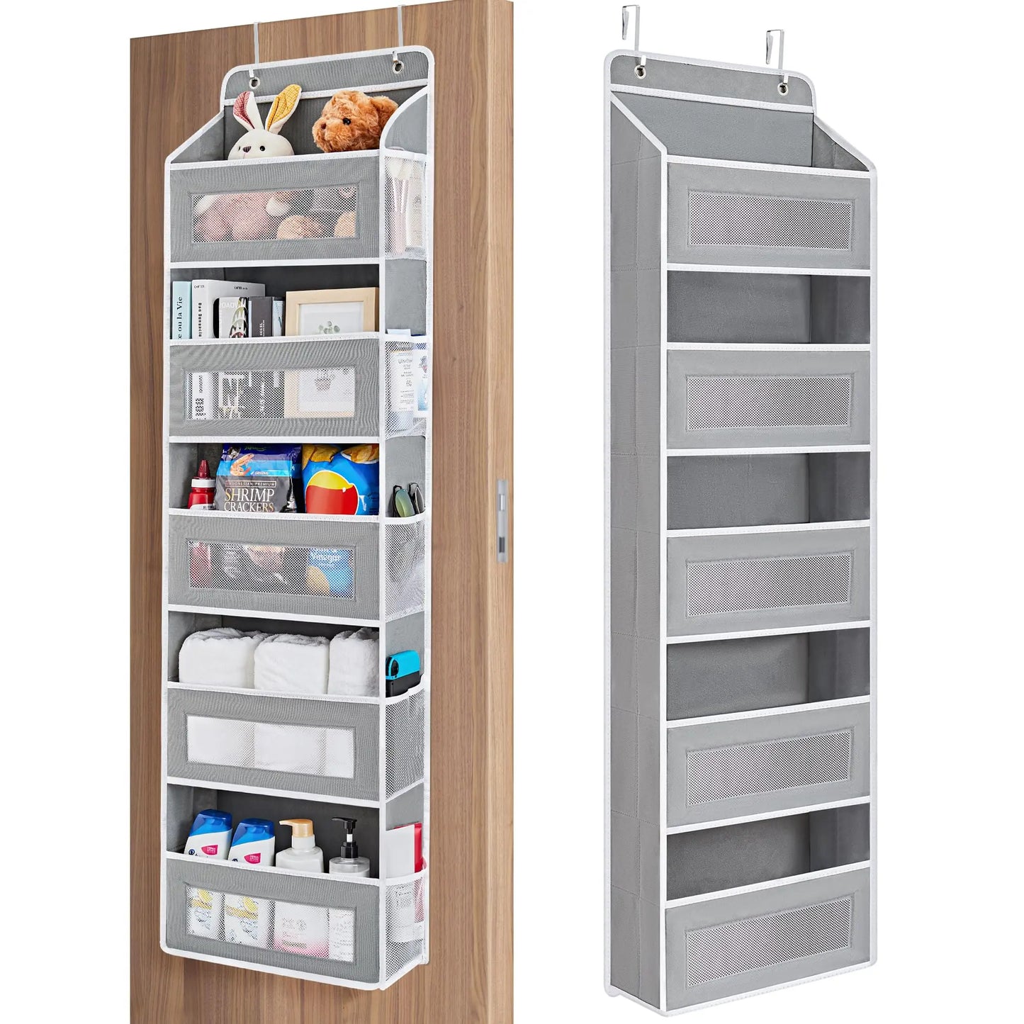 No-Drill Over-Door Storage Organizer